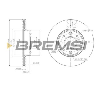 CD6888V.JPG Kit Dischi E Pastiglie Freno 30mm Anteriori Fiat Siena 2000-2009 1.0 Flex S.f. Haldex Ventilato