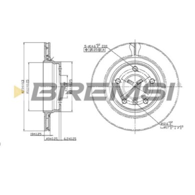 CD7073V.JPG Kit Dischi E Pastiglie Freno 17mm Posteriori Bmw 3 1997-2001 318i S.f. Ate Ventilato