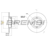 CD7098S.JPG Kit Dischi E Pastiglie Freno 30mm Anteriori Daewoo Tico 1996-2000 0.8 S.f. Meritor Pieno