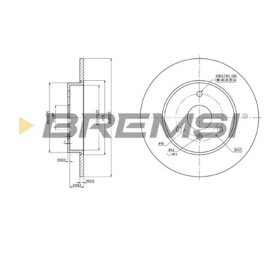 CD7111S.JPG Kit Dischi E Pastiglie Freno 29.5mm Anteriori Smart Roadster 2003-2005 0.7 S.f. Lucas Pieno