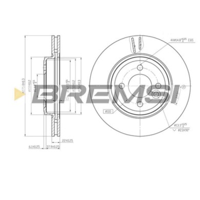 CD7127V.JPG Kit Dischi E Pastiglie Freno 30mm Anteriori Mini Mini Cabriolet 2004-2007 One S.f. Wabco Ventilato