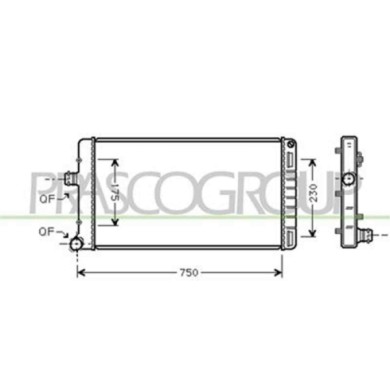 FT133R004_1.JPG Radiatore Per Fiat Punto Dal 1999 Al 2003