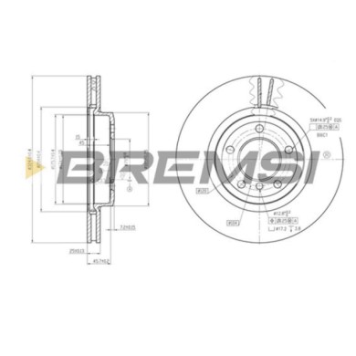 CD7174V.JPG Kit Dischi E Pastiglie Freno 22mm Anteriori Bmw 3 Coupé 2000-2006 330xi S.f. Girling Ventilato