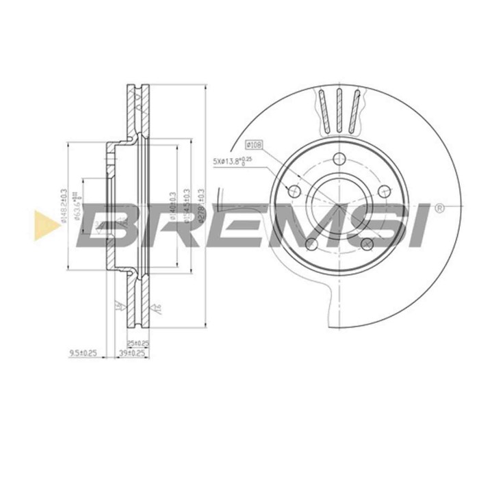 CD7222V.JPG Kit Dischi E Pastiglie Freno 29.3mm Anteriori Volvo C70 Ii Cabriolet 2006-2009 2.4 S.f. Meritor Ventilato