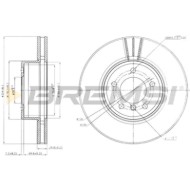 CD7242V.JPG Kit Dischi E Pastiglie Freno 20.3mm Anteriori Bmw 5 2004-2010 525d S.f. Ate Ventilato