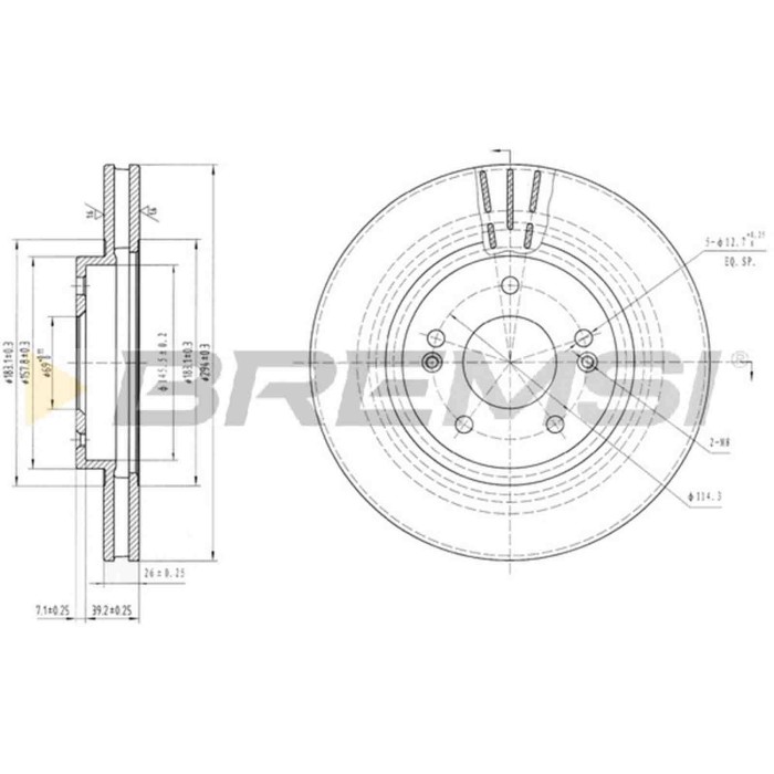 CD7292V.JPG Kit Dischi E Pastiglie Freno 28.2mm Anteriori Mitsubishi Asx 2010-2015 1.6 Mivec S.f. Lucas Ventilato