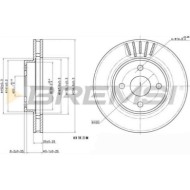 CD7309V.JPG Kit Dischi E Pastiglie Freno 17.8mm Anteriori Toyota Corolla 2005-2006 1.8 Vvtl-i Ts S.f. Lucas Girling Ventilato