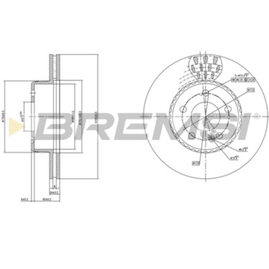 CD7330V.JPG Kit Dischi E Pastiglie Freno 19.4mm Anteriori Mercedes-benz Classe C 2018-2021 C 180 D S.f. Lucas-trw Autoventilato