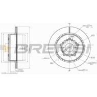CD7375V.JPG Kit Dischi E Pastiglie Freno 16.5mm Posteriori Toyota Supra 1993-2002 3.0i Biturbo S.f. Sumitomo Ventilato