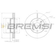 CD7391V.JPG Kit Dischi E Pastiglie Freno 16.5mm Anteriori Kia Rio Tre Volumi 2000-2005 1.5 16v S.f. Sumitomo Ventilato