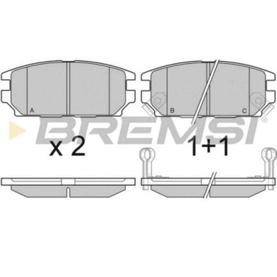 NEUTRO.jpg Kit Dischi E Pastiglie Freno 15.2mm Posteriori Mitsubishi Lancer Vii 2003-2013 1.3 S.f. Akebono Pieno