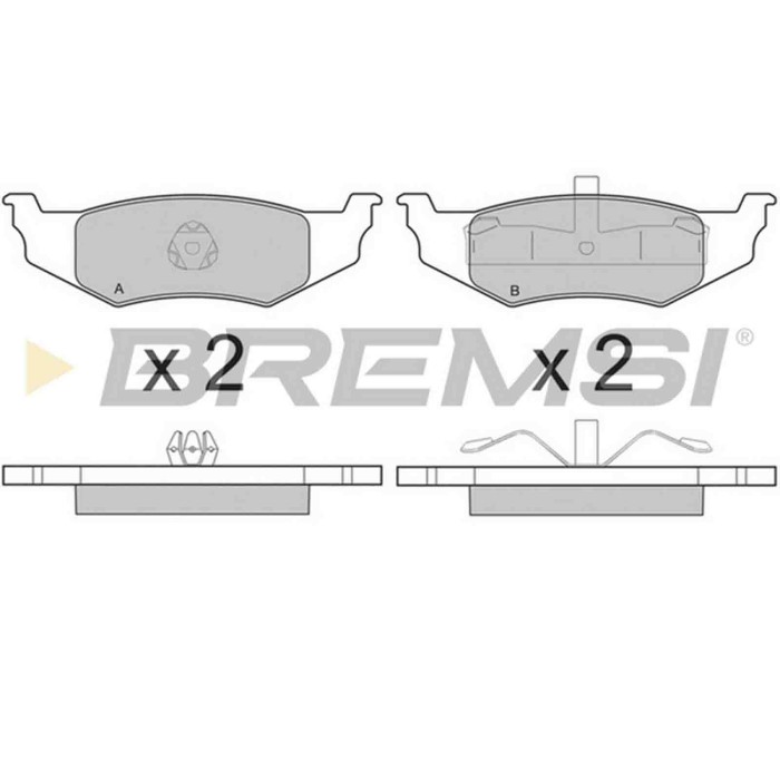 NEUTRO.jpg Kit Dischi E Pastiglie Freno 17mm Posteriori Chrysler Sebring 2001-2007 2.7 V6 24v S.f. Kelsey-hayes Pieno