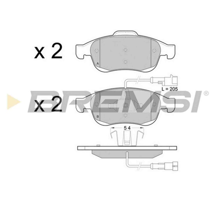 NEUTRO.jpg Kit Dischi E Pastiglie Freno 19mm Anteriori Alfa Romeo Giulietta 2015-2020 1.6 Jtdm S.f. Ate Ventilato