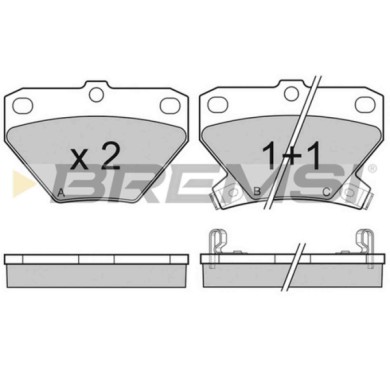 NEUTRO.jpg Kit Dischi E Pastiglie Freno 14mm Posteriori Toyota Celica 1999-2005 1.8 16v Vt-i S.f. Sumitomo Pieno
