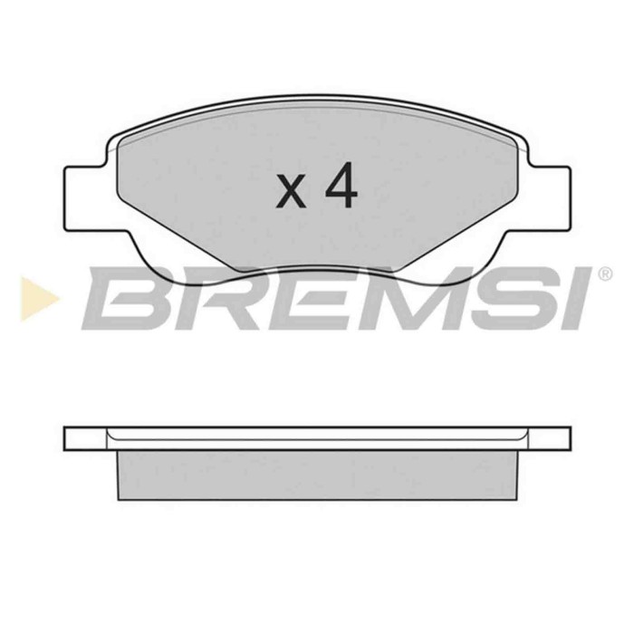 NEUTRO.jpg Kit Dischi E Pastiglie Freno 17.6mm Anteriori Citroën C1 2005-2014 1.0 S.f. Bosch Ventilato