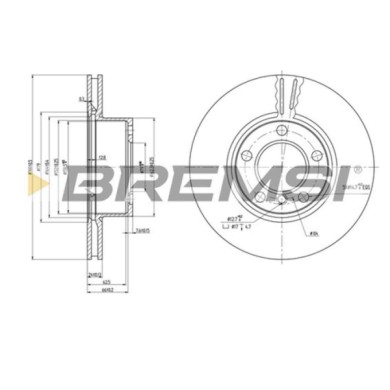 CD7536V.JPG Kit Dischi E Pastiglie Freno 17.6mm Anteriori Bmw 1 2007-2011 120i S.f. Lucas Girling Ventilato
