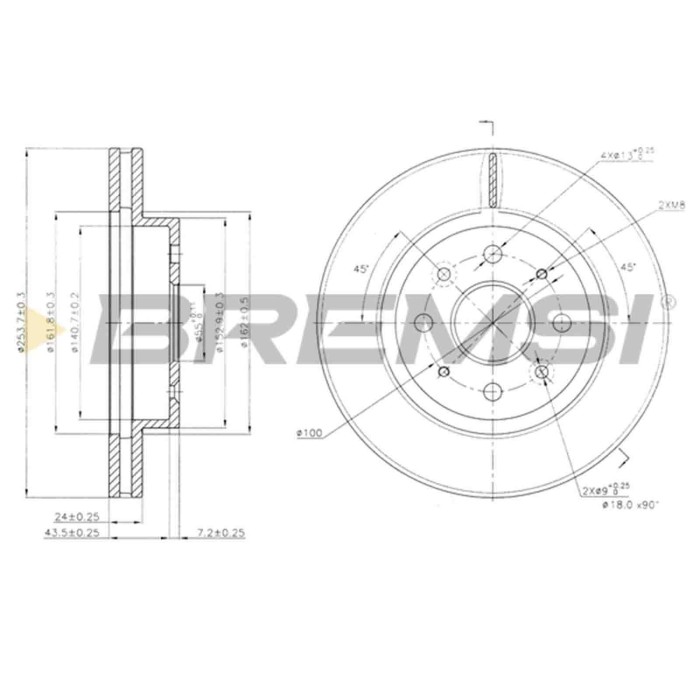 CD7542V.JPG Kit Dischi E Pastiglie Freno 16.5mm Anteriori Kia Rio Tre Volumi 2000-2005 1.3 S.f. Sumitomo Ventilato