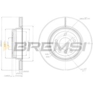 CD7550V.JPG Kit Dischi E Pastiglie Freno 17.3mm Posteriori Bmw 3 Cabriolet 2009-2013 325d S.f. Ate Ventilato