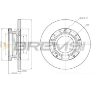 CD7573S.JPG Kit Dischi E Pastiglie Freno 17.5mm Posteriori Ford Transit Autobus 2011-2014 2.2 Tdci S.f. Bosch Pieno