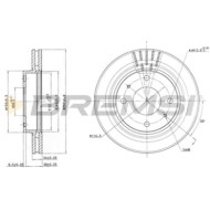 CD7577V.JPG Kit Dischi E Pastiglie Freno 16mm Anteriori Hyundai Lantra Ii 1995-2000 1.8 16v S.f. Akebono Ventilato