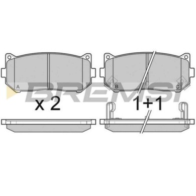 NEUTRO.jpg Kit Dischi E Pastiglie Freno 13mm Posteriori Kia Shuma Tre Volumi 1997-2001 1.5i 16v S.f. Sumitomo Pieno