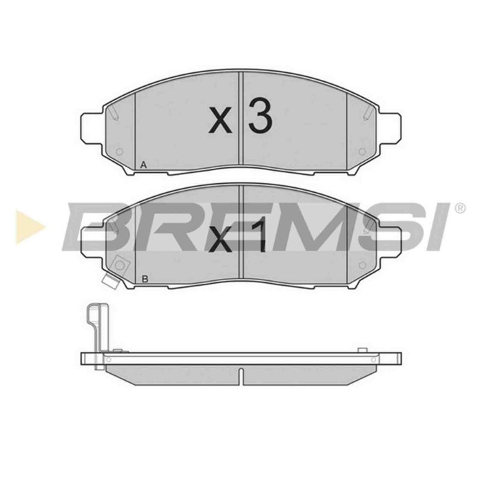 NEUTRO.jpg Kit Dischi E Pastiglie Freno 16.5mm Anteriori Nissan Np300 Navara 2005-2015 2.5 Dci 4wd S.f. Tokico Ventilato