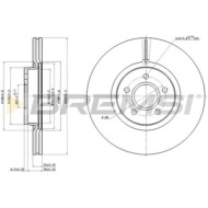 CD7649V.JPG Kit Dischi E Pastiglie Freno 30mm Anteriori Volvo C70 Ii Cabriolet 2006-2009 2.4 S.f. Meritor Ventilato