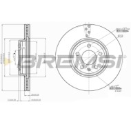 CD7663V.JPG Kit Dischi E Pastiglie Freno 18.4mm Anteriori Audi A4 2007-2012 1.8 Tfsi S.f. Lucas Girling Ventilato