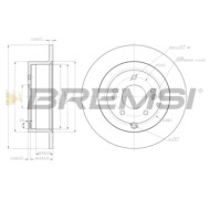 CD7671S.JPG Kit Dischi E Pastiglie Freno 15.5mm Posteriori Hyundai Santa Fé Ii 2006-2012 2.2 Crdi S.f. Mando Pieno