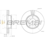 CD7673V.JPG Kit Dischi E Pastiglie Freno 16.8mm Anteriori Mazda Mpv I 1988-1999 3.0i V6 S.f. Sumitomo Ventilato