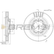 CD7685V.JPG Kit Dischi E Pastiglie Freno 15.7mm Anteriori Mitsubishi L200 1996-2007 2.0 S.f. Akebono Ventilato