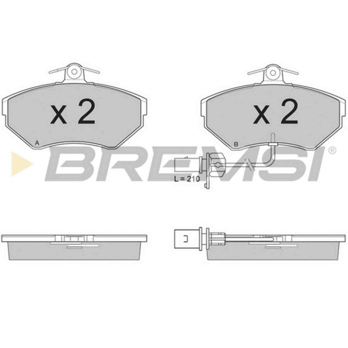 NEUTRO.jpg Kit Dischi E Pastiglie Freno 19.6mm Anteriori Audi A4 Avant 1996-2001 1.8 Quattro S.f. Lucas Girling Ventilato
