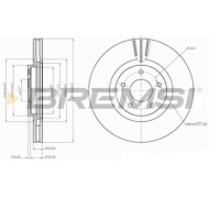 CD7724V.JPG Kit Dischi E Pastiglie Freno 17mm Anteriori Nissan Juke 2014-2019 1.6 Dig-t Nismo Rs S.f. Hitachi Ventilato