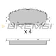 NEUTRO.jpg Kit Dischi E Pastiglie Freno 18.5mm Anteriori Renault Espace V 2015-2023 1.6 Dci 130 S.f. Akebono Ventilato