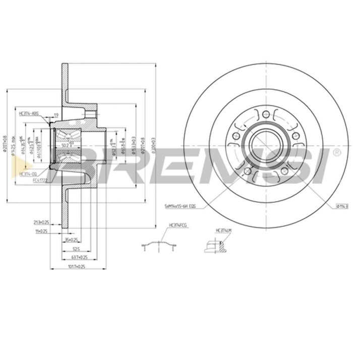 CD7729S.JPG Kit Dischi E Pastiglie Freno 16.4mm Posteriori Renault Laguna Coupé 2012-2015 1.5 Dci S.f. Ate Pieno