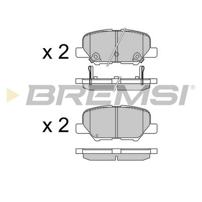 NEUTRO.jpg Kit Dischi E Pastiglie Freno 14.3mm Posteriori Mitsubishi Asx 2010-2024 1.8 Di-d 4wd S.f. Akebono Pieno