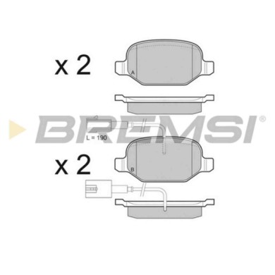 NEUTRO.jpg Kit Dischi E Pastiglie Freno 17.2mm Posteriori Alfa Romeo Mito 2009-2013 1.4 Multiair S.f. Trw Pieno
