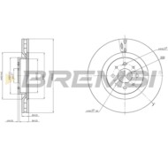 CD7742V.JPG Kit Dischi E Pastiglie Freno 19mm Anteriori Alfa Romeo Mito 2013-2018 1.4 Tb S.f. Bosch Ventilato