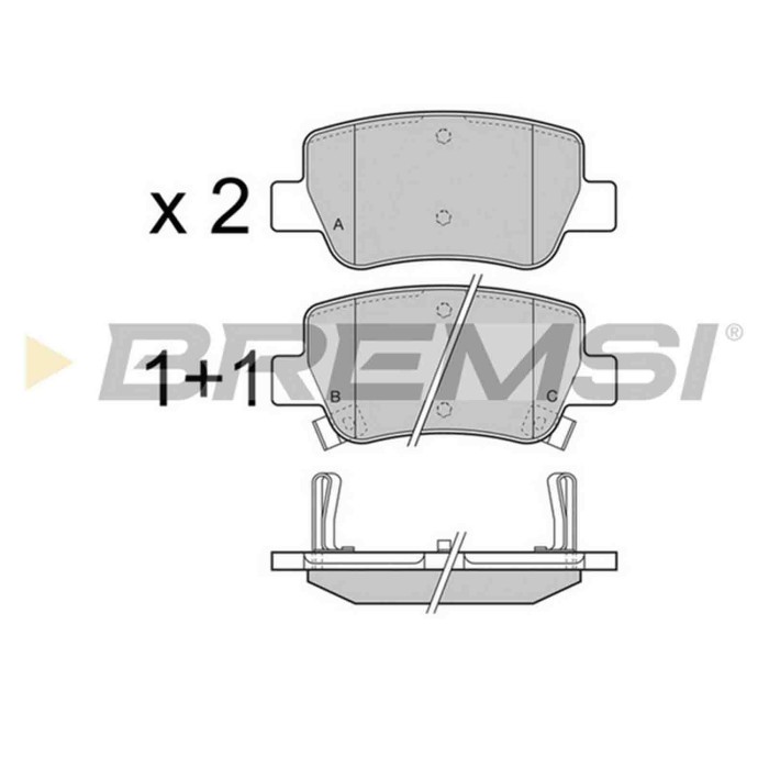 NEUTRO.jpg Kit Dischi E Pastiglie Freno 17mm Posteriori Toyota Avensis Tre Volumi 2008-2018 1.6 S.f. Bosch Pieno