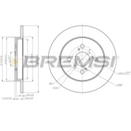 CD7781S.JPG Kit Dischi E Pastiglie Freno 17.4mm Posteriori Opel Insignia A 2008-2017 2.0 Turbo S.f. Trw Pieno