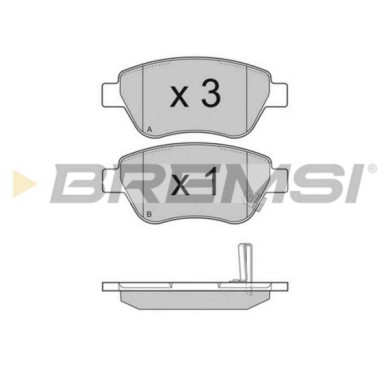 NEUTRO.jpg Kit Dischi E Pastiglie Freno 17.8mm Anteriori Opel Corsa D 2009-2014 1.0 S.f. Bosch Pieno