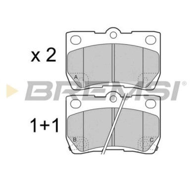 NEUTRO.jpg Kit Dischi E Pastiglie Freno 15.5mm Posteriori Lexus Is Ii 2005-2013 250 S.f. Nbk Pieno
