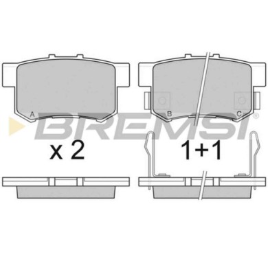 NEUTRO.jpg Kit Dischi E Pastiglie Freno 14.5mm Posteriori Honda Civic Vii Hatchback 2001-2005 1.6i S.f. Akebono Pieno