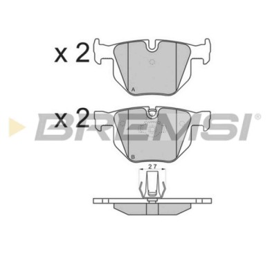 NEUTRO.jpg Kit Dischi E Pastiglie Freno 17mm Posteriori Bmw 5 2005-2007 525xi S.f. Ate Ventilato