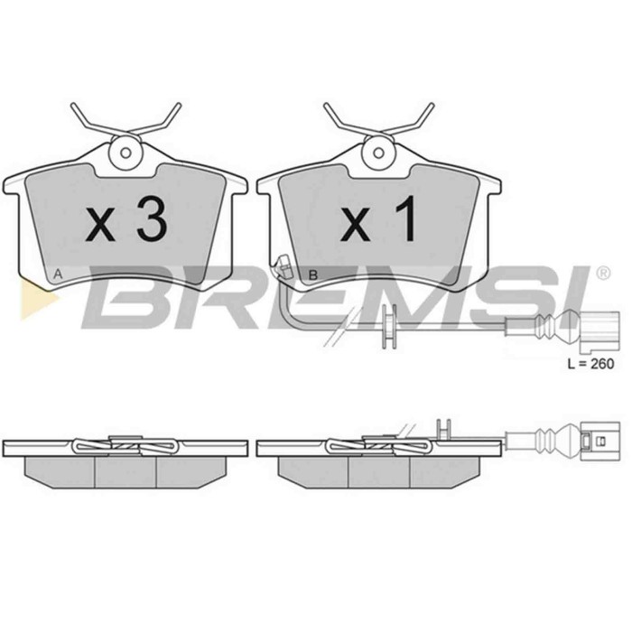 NEUTRO.jpg Kit Dischi E Pastiglie Freno 17mm Posteriori Seat Leon 2009-2012 2.0 Tfsi S.f. Lucas Girling Pieno