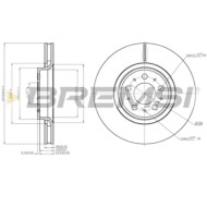 CD7898V.JPG Kit Dischi E Pastiglie Freno 29.8mm Anteriori Volvo S80 I 1999-2006 2.4 S.f. Meritor Ventilato