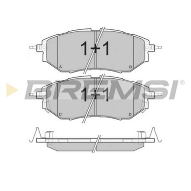 NEUTRO.jpg Kit Dischi E Pastiglie Freno 17.2mm Anteriori Subaru Legacy Iv 2007-2009 2.0 R Awd S.f. Akebono Pieno