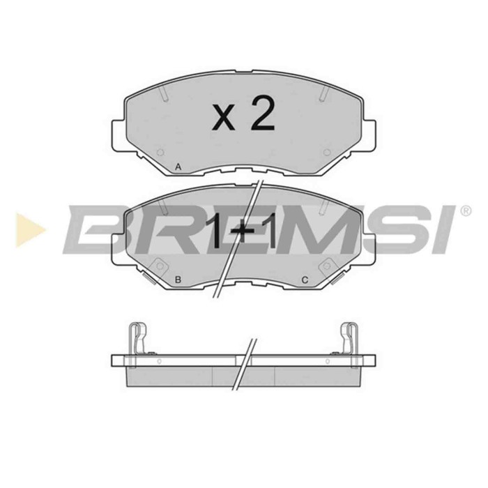NEUTRO.jpg Kit Dischi E Pastiglie Freno 16.9mm Anteriori Honda Cr-z 2012-2024 1.5 Hybrid S.f. Akebono Ventilato