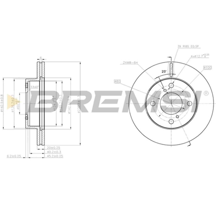 CD7960V.JPG Kit Dischi E Pastiglie Freno 15mm Anteriori Nissan Pixo 2009-2013 1.0 S.f. Sumitomo Ventilato