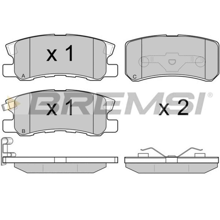 NEUTRO.jpg Kit Dischi E Pastiglie Freno 15.3mm Posteriori Mitsubishi Pajero Iv 2007-2024 3.8 V6 S.f. Akebono Ventilato